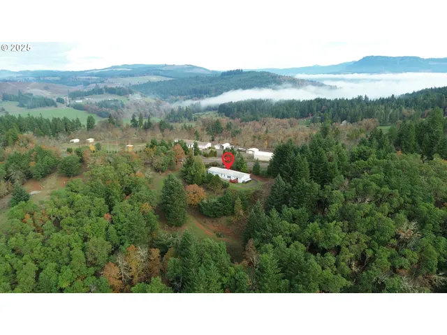 a open area with mountains in the background