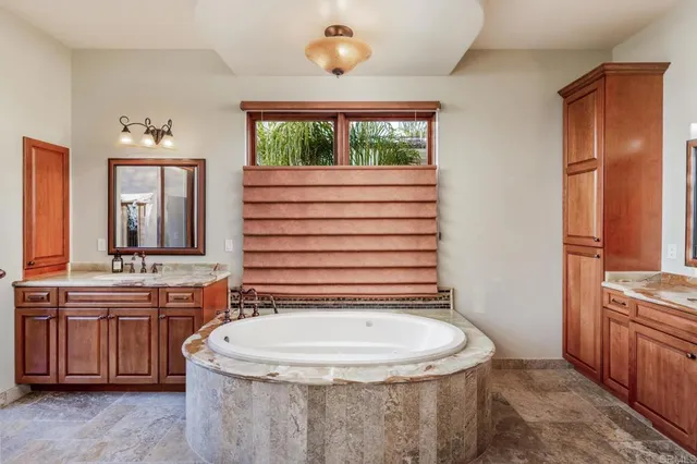 a view of a balcony with furniture