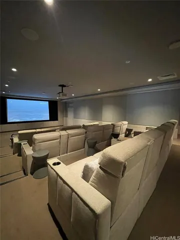 a view of a table and chairs in the garden