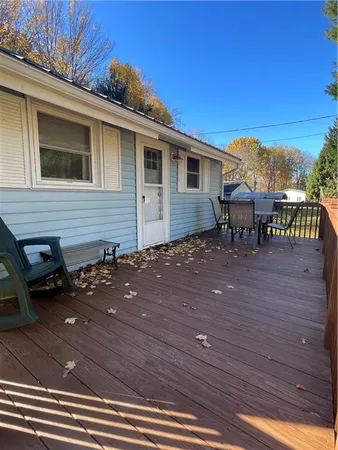 a backyard of a house