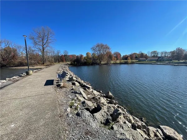 a view of a table with chairs