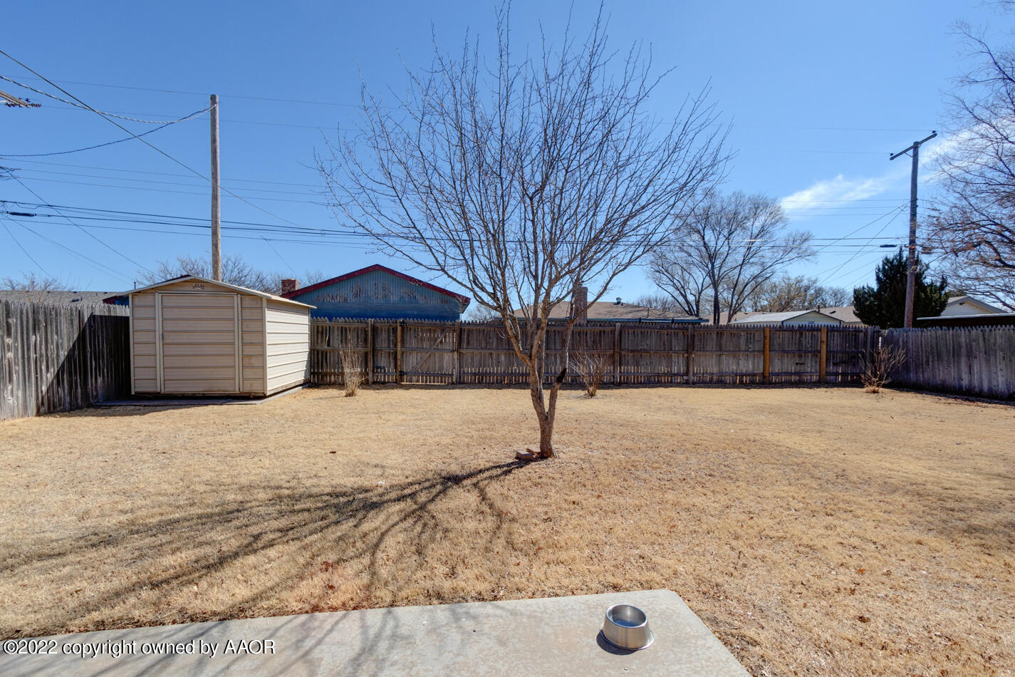 5015 South Milam Street Amarillo, TX 79110 - Photo 13 of 15 a view of a backyard of the house