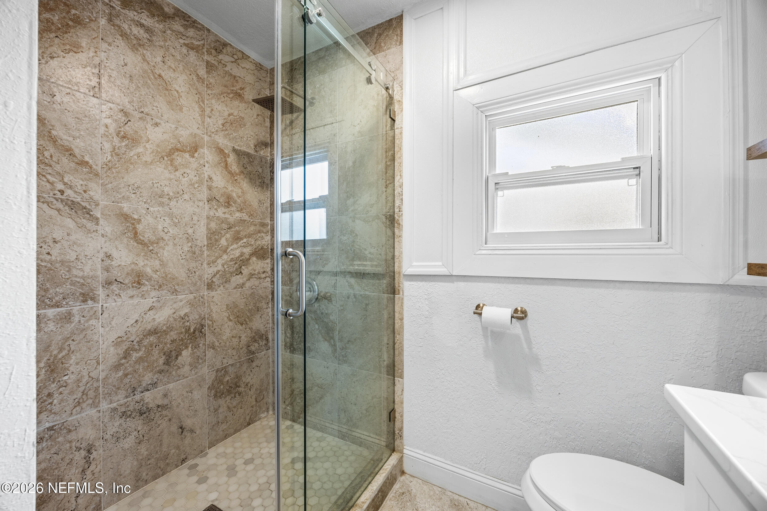 136 Washington Street St. Augustine, FL 32084 - Photo 23 of 37 Upgraded Floor-to-Ceiling Tiled Shower