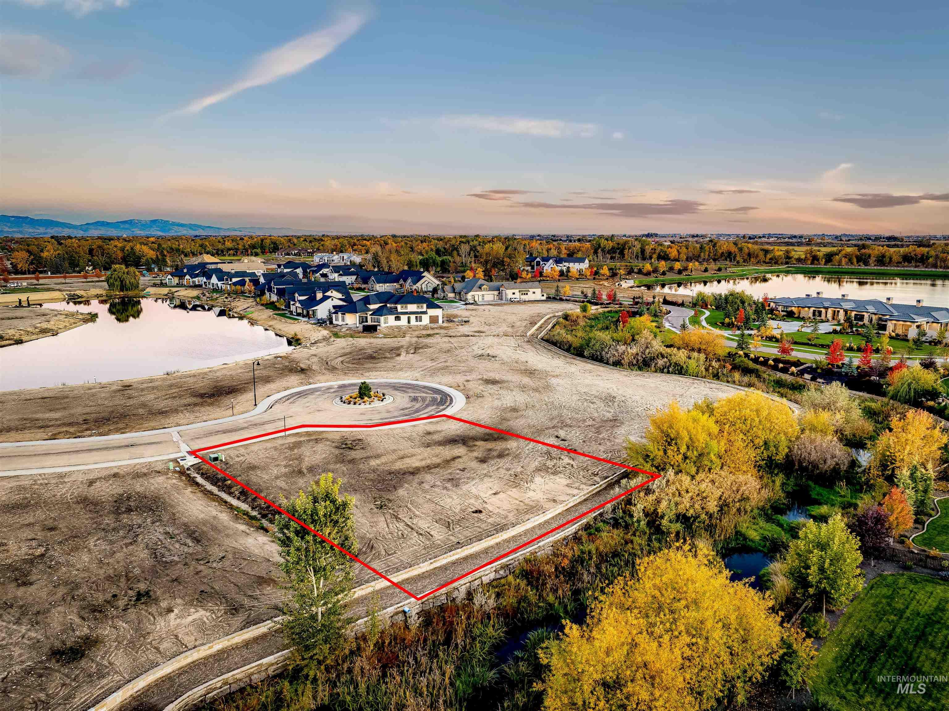 21531 Rabbit Creek Place Star, ID 83669 - Photo 16 of 17 Aerial view of residential area with property boundaries highlighted