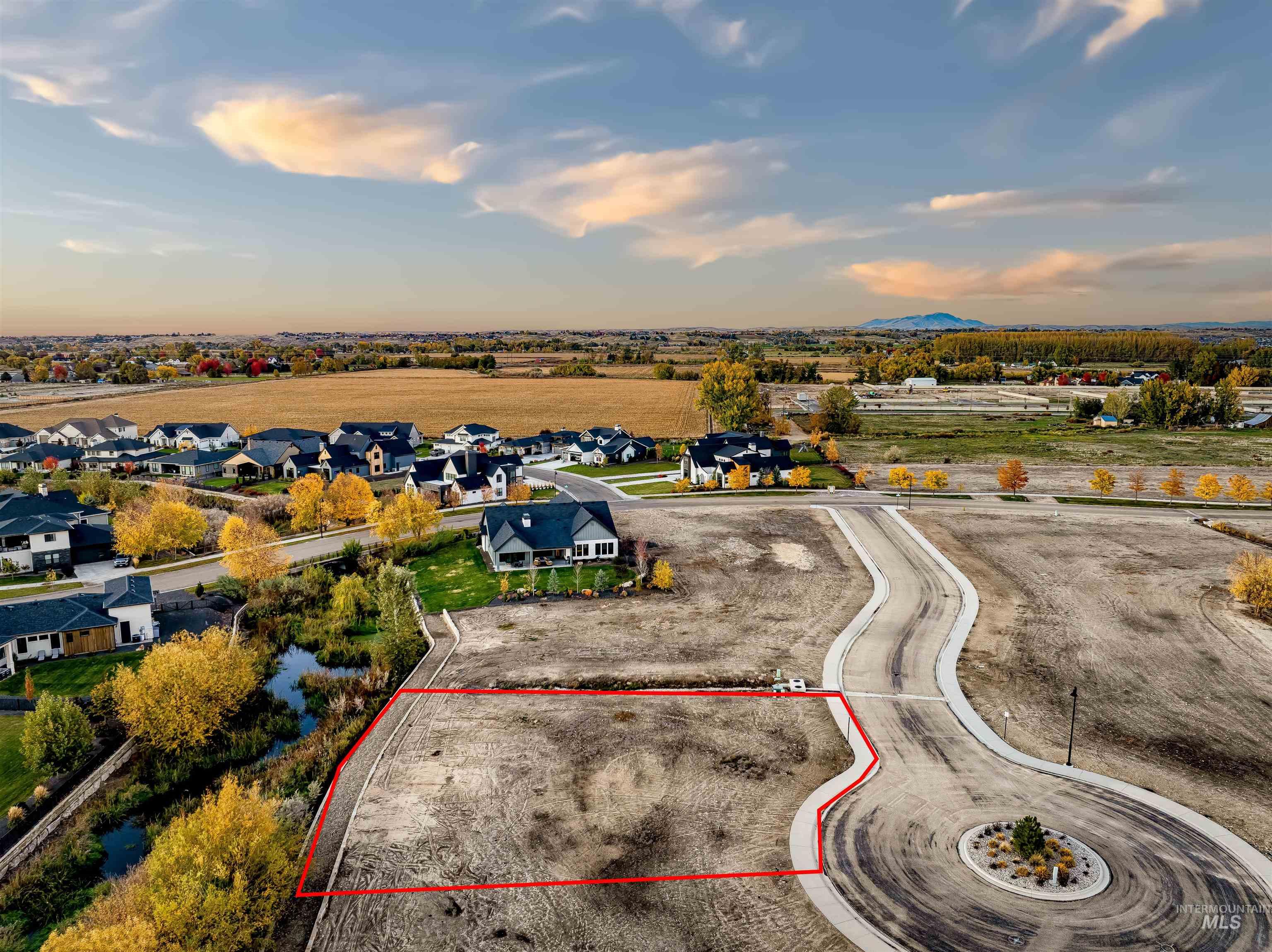 21531 Rabbit Creek Place Star, ID 83669 - Photo 8 of 17 Aerial view of residential area featuring property parcel outlined