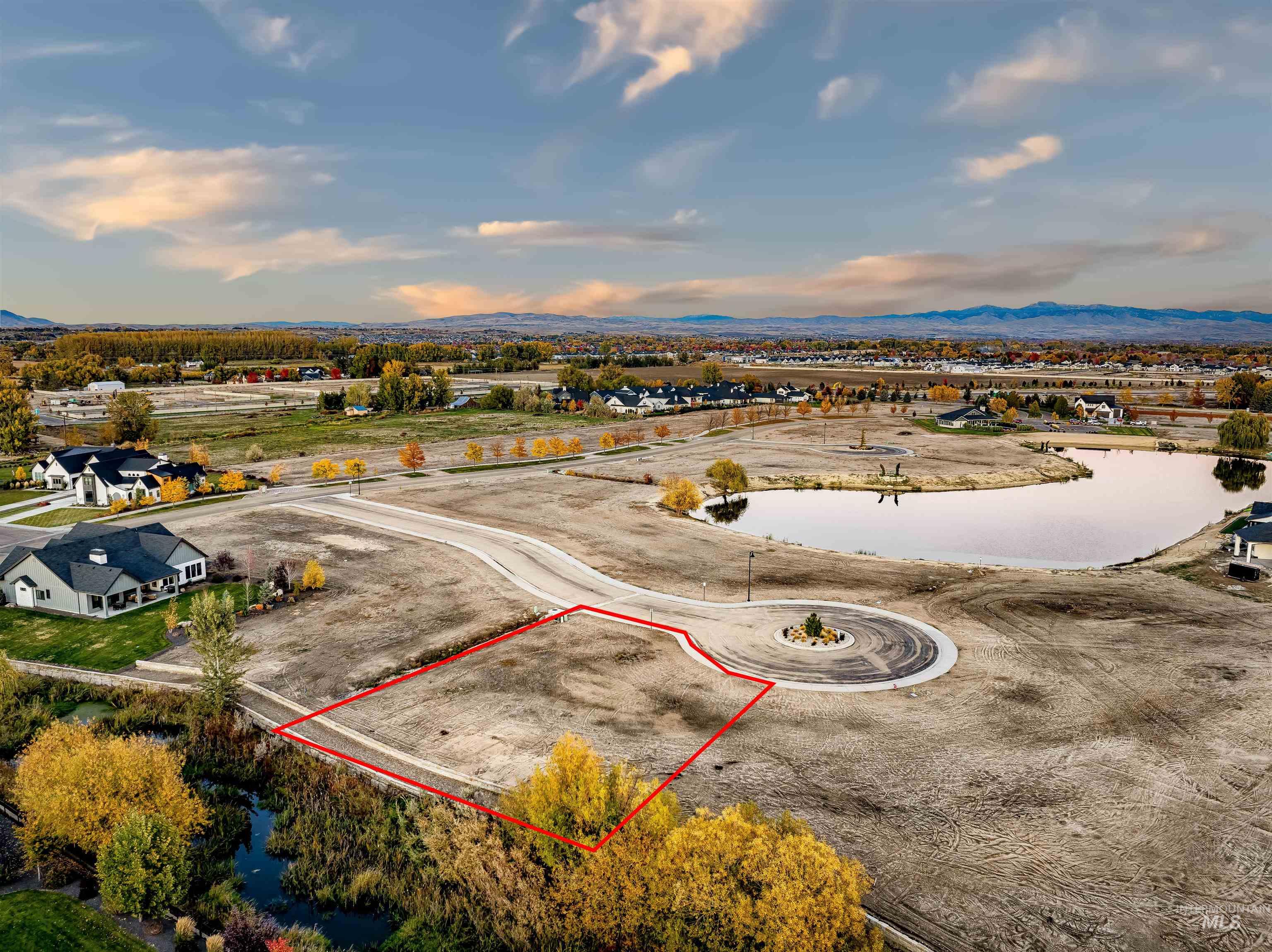 21531 Rabbit Creek Place Star, ID 83669 - Photo 10 of 17 View of property location featuring a water and mountain view and property boundaries highlighted