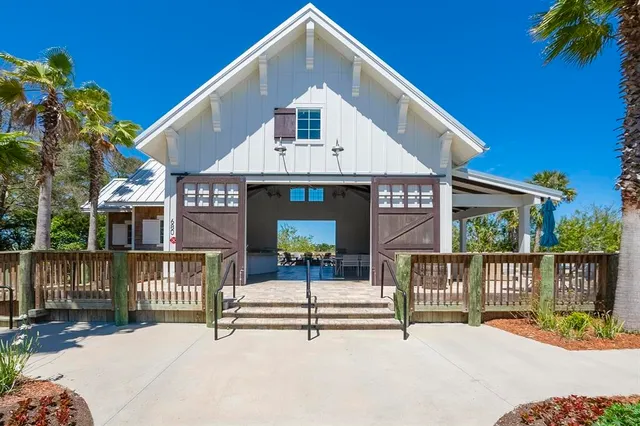 a view of a lake in front of house