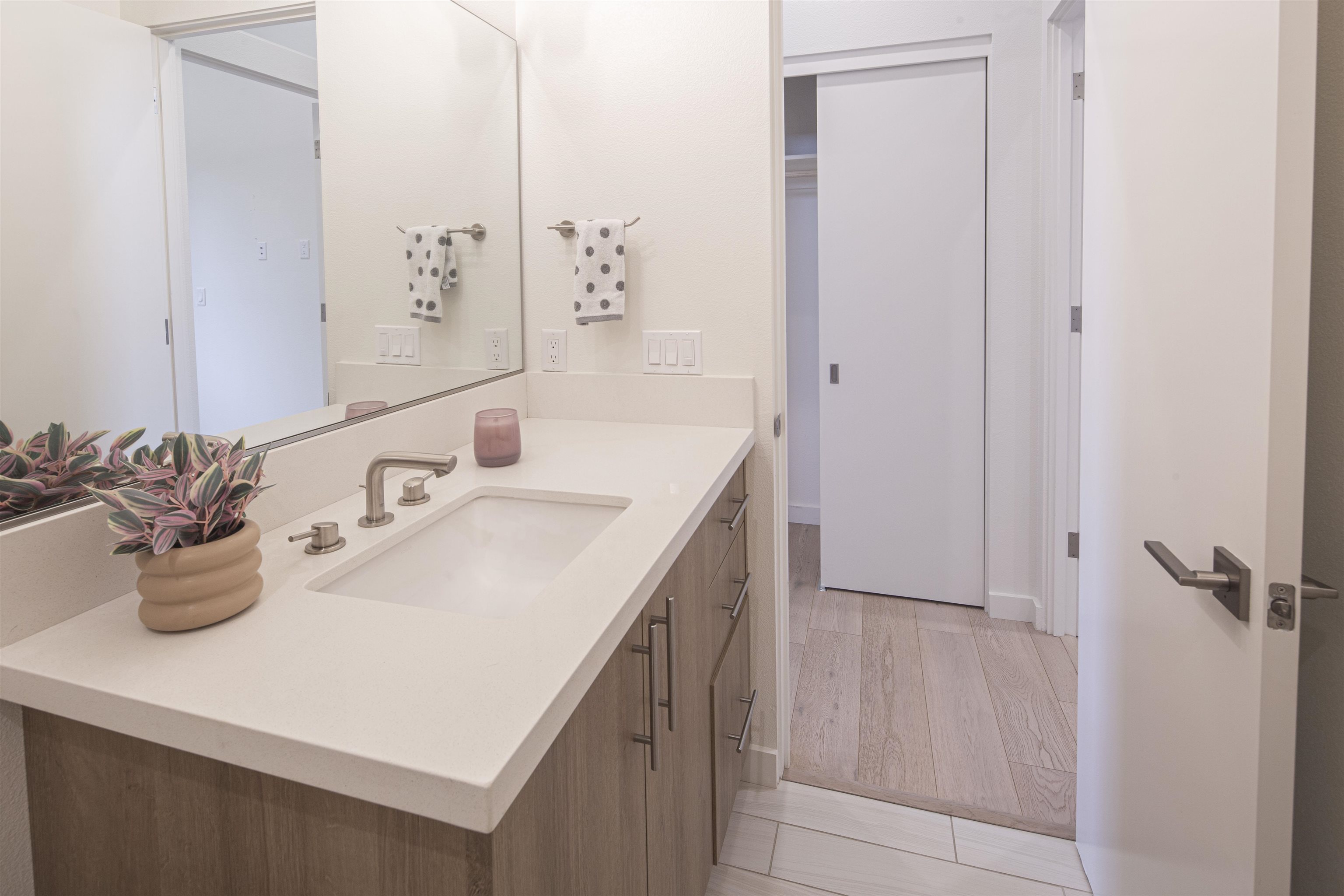18870 Old Bridge Road Jamestown, CA 95327 - Photo 31 of 57 Bathroom with vanity and light wood-type flooring
