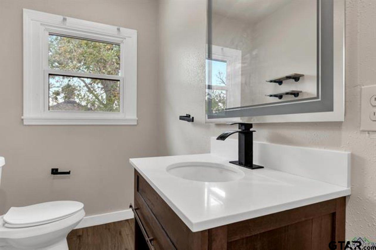 2425 Oak Lane Tyler, TX 75701 - Photo 27 of 33 a bathroom with a sink a toilet and mirror