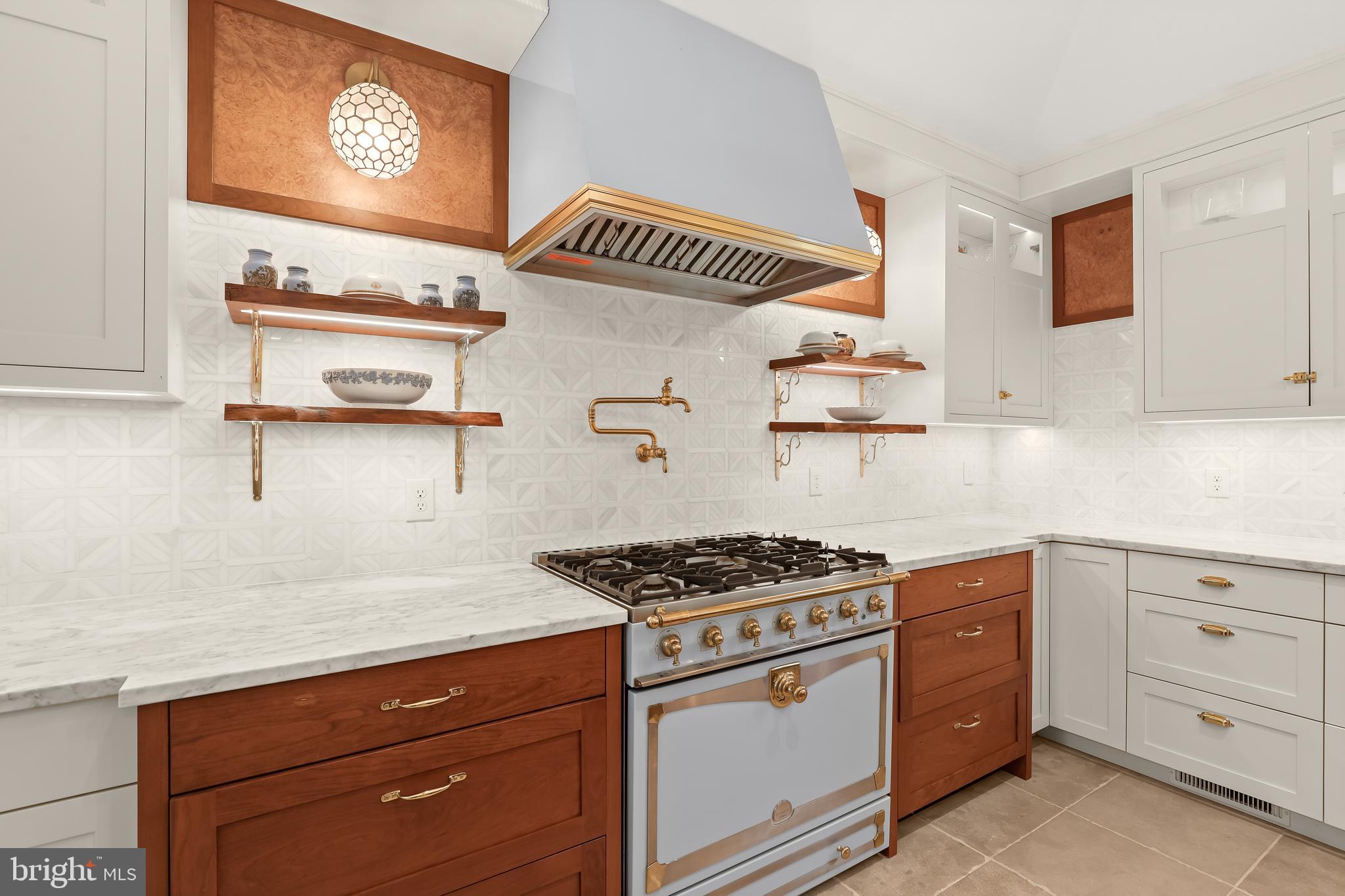 616 Cotterill Road Gibson Island, MD 21056 - Photo 16 of 54 La Cornue Gas Range w/ Hood and Copper Pot Filler