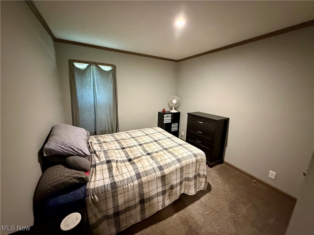 2306 Gordon Road Northwest Dover, OH 44622 - Photo 18 of 26 Bedroom with ornamental molding and carpet floors