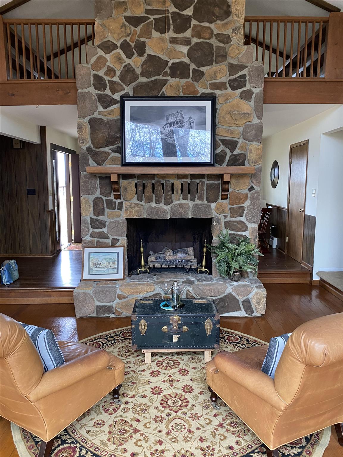 619 Miller Farm Road Staunton, VA 24401 - Photo 38 of 40 a living room with furniture and a fireplace
