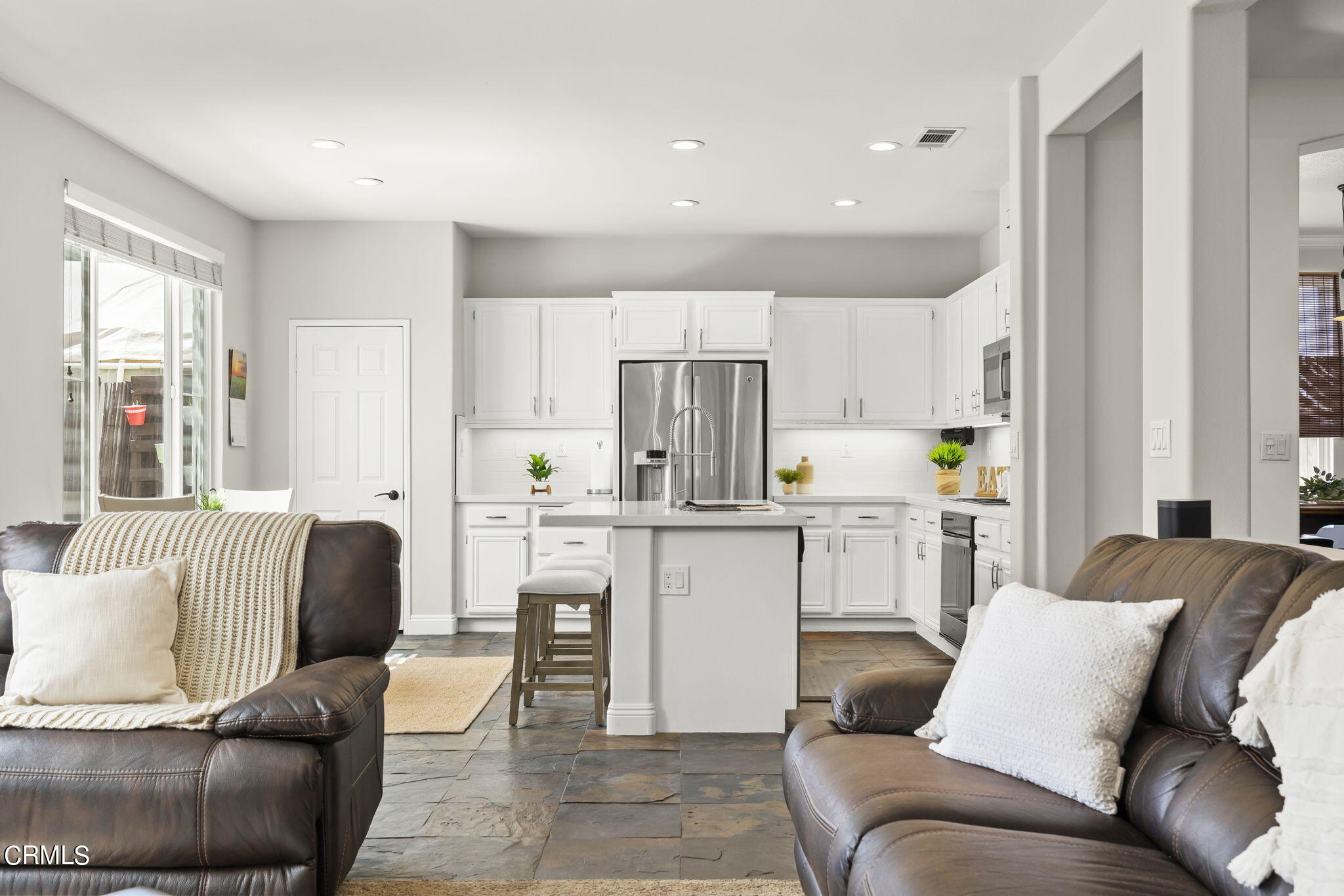 4654 Via Dulce Camarillo, CA 93012 - Photo 14 of 51 a living room with furniture and kitchen view