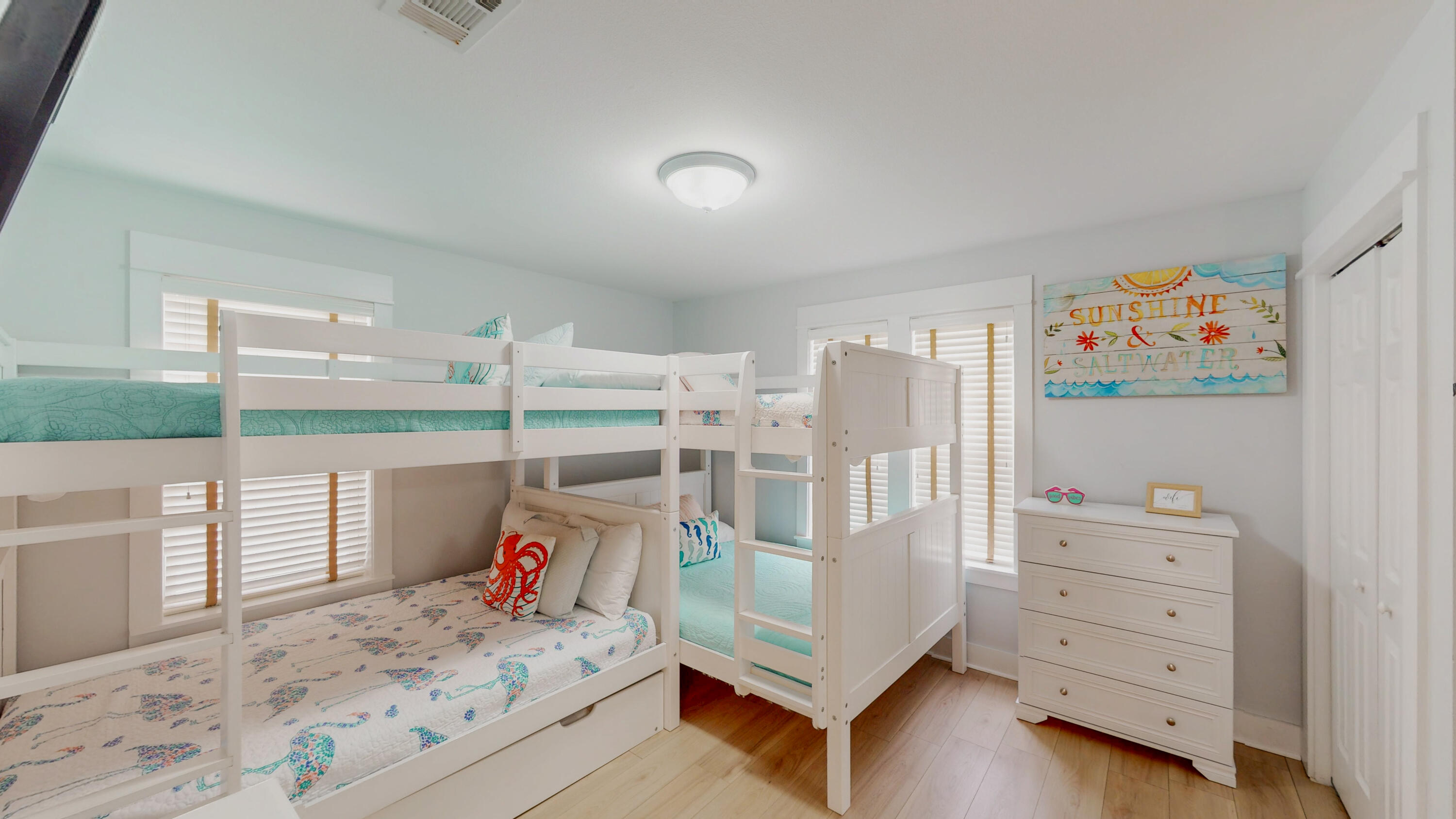 249 Beach Bike Way Inlet Beach, FL 32461 - Photo 26 of 38 a bedroom with furniture and a wooden floor