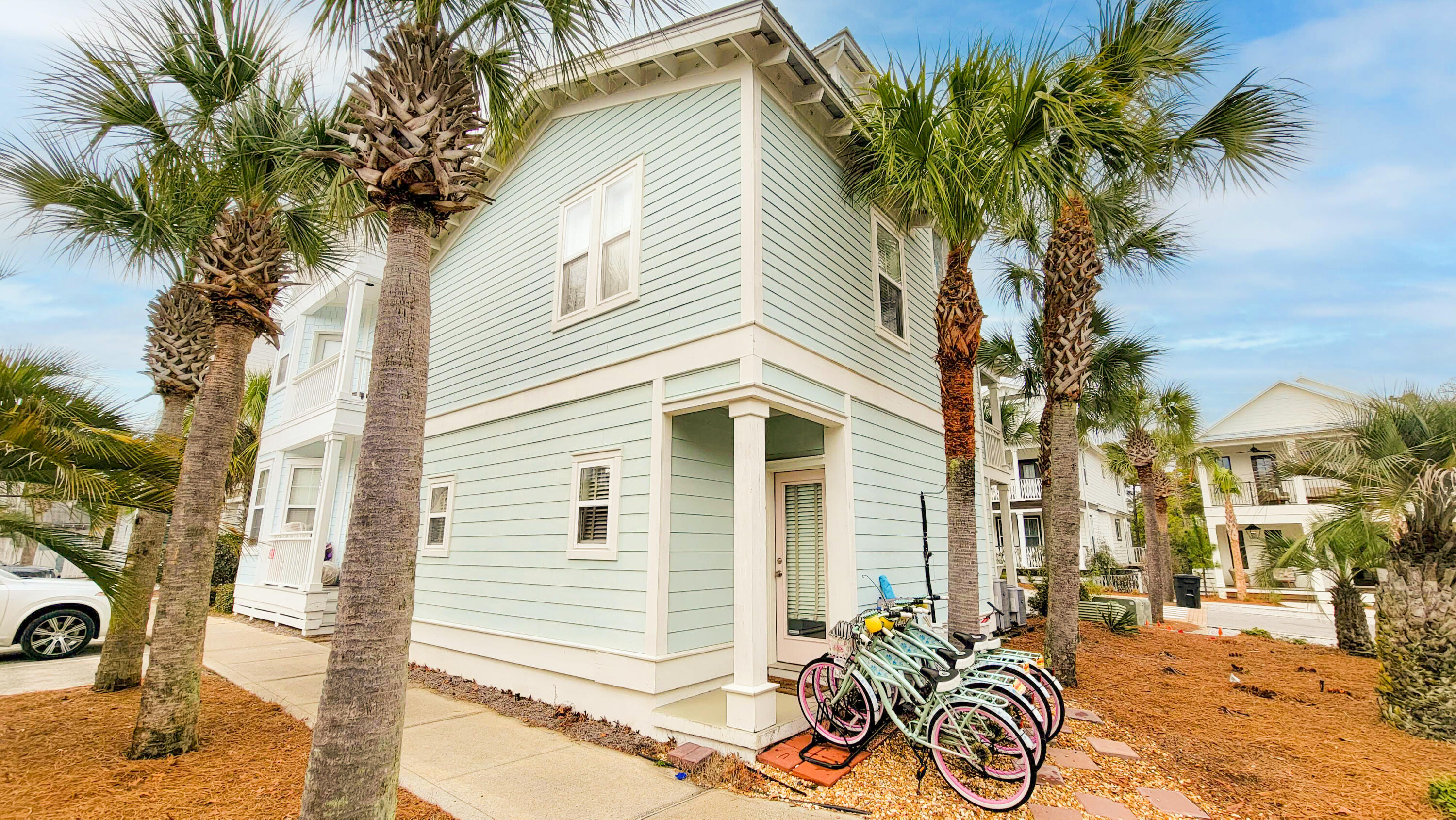 249 Beach Bike Way Inlet Beach, FL 32461 - Photo 32 of 38 a front view of a house with garden