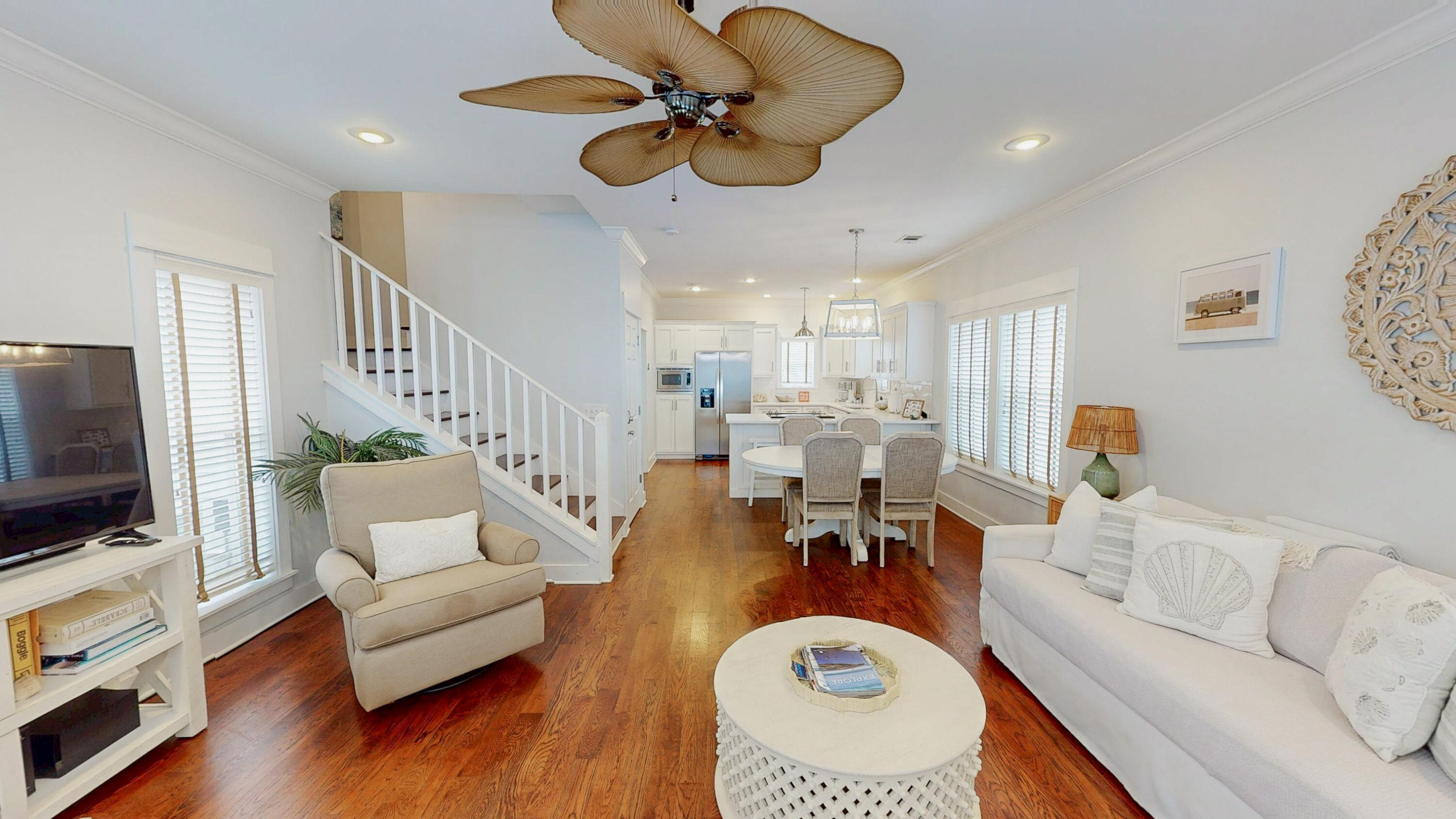 249 Beach Bike Way Inlet Beach, FL 32461 - Photo 5 of 38 a living room with furniture and a flat screen tv