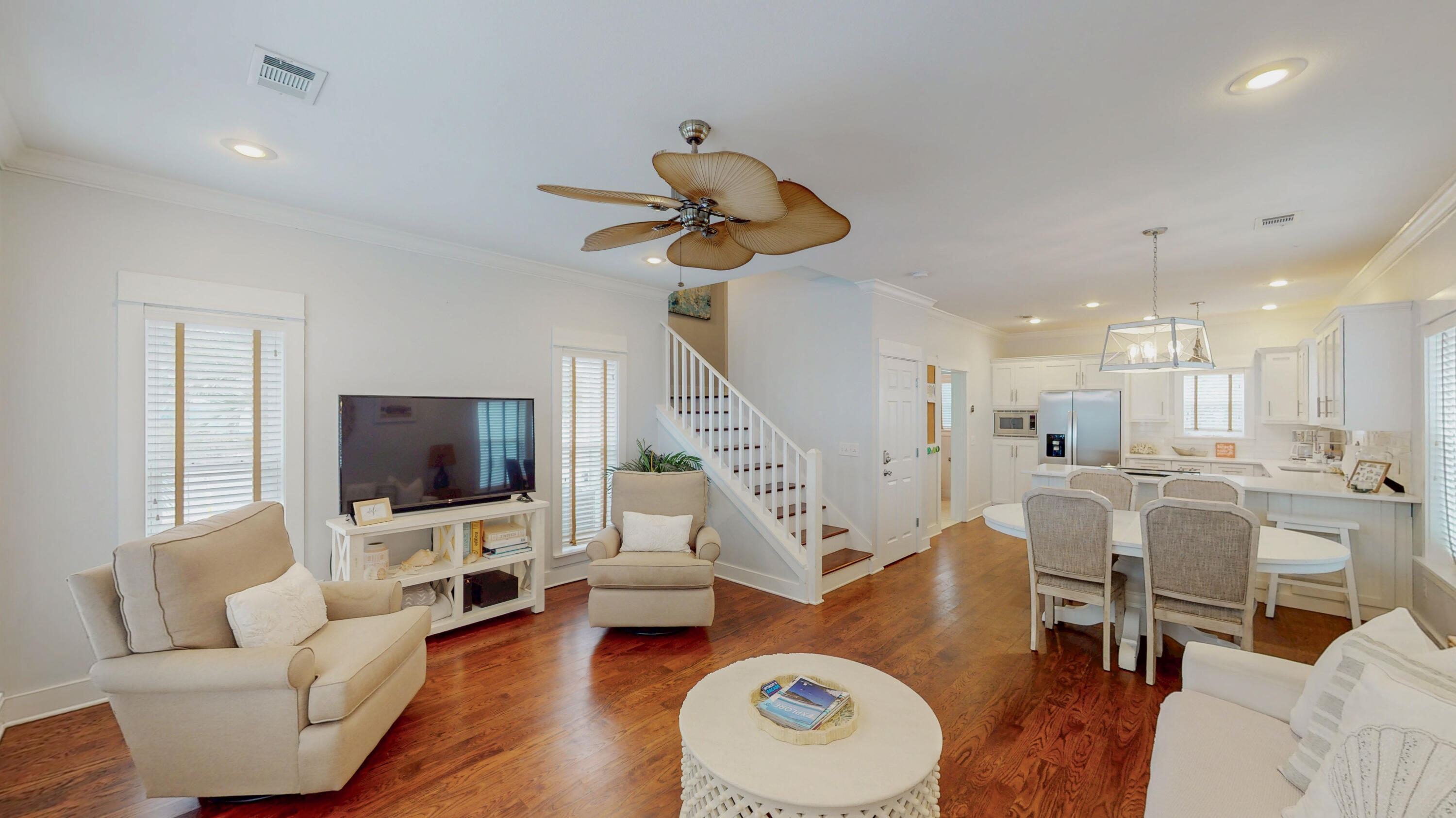 249 Beach Bike Way Inlet Beach, FL 32461 - Photo 6 of 38 a living room with furniture and a flat screen tv