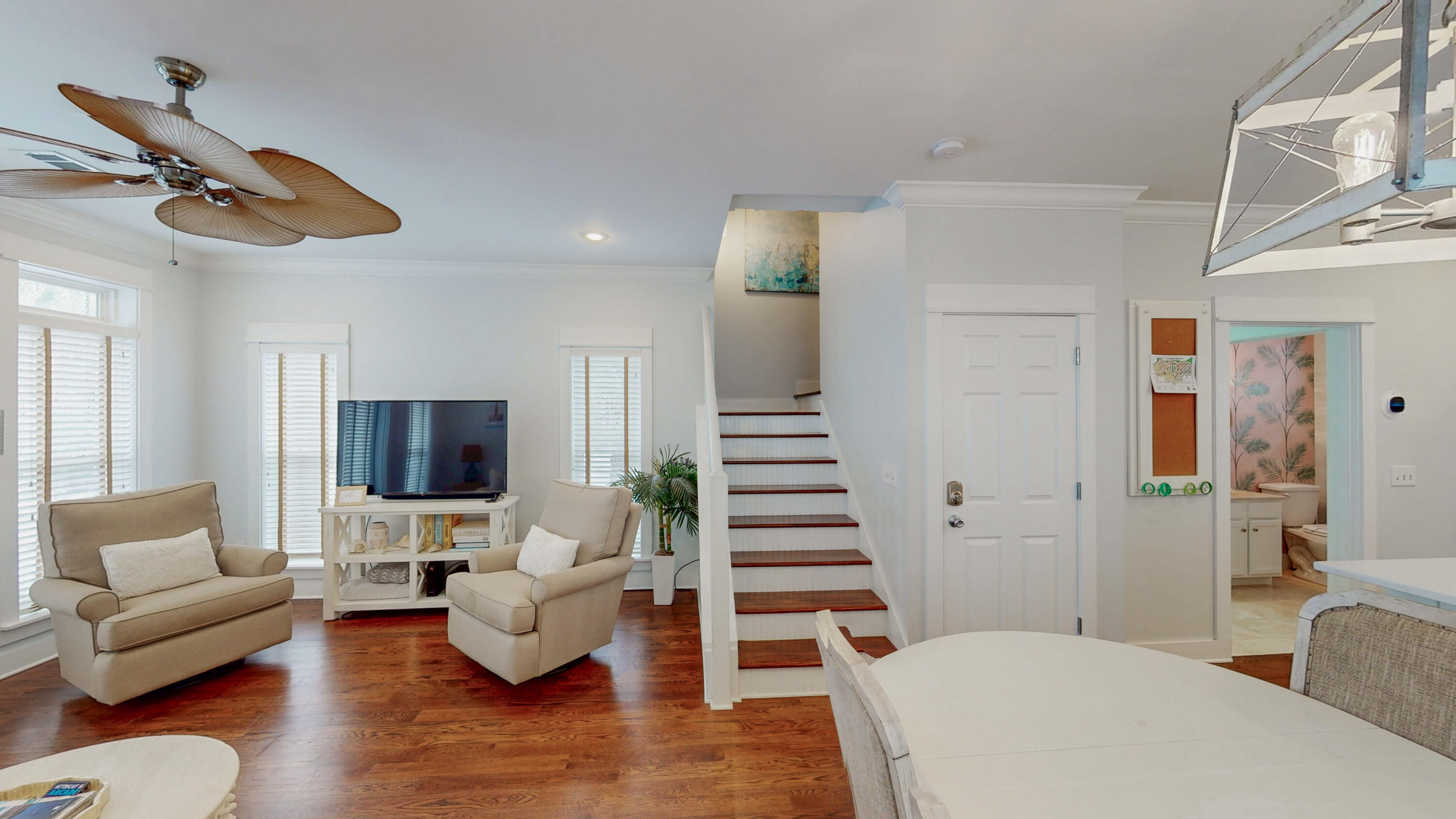249 Beach Bike Way Inlet Beach, FL 32461 - Photo 7 of 38 a living room with furniture and a flat screen tv