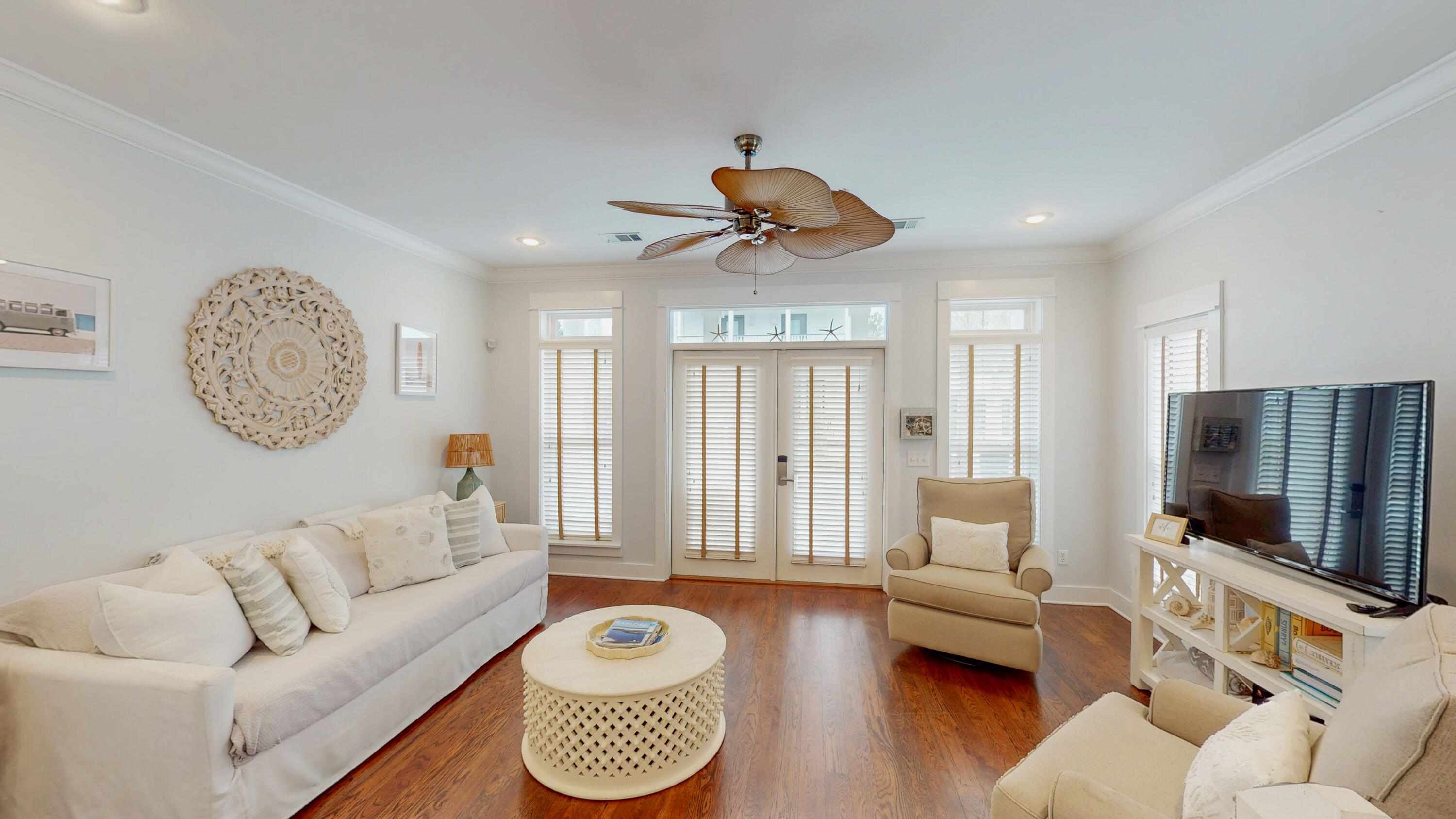 249 Beach Bike Way Inlet Beach, FL 32461 - Photo 8 of 38 a living room with furniture and a flat screen tv