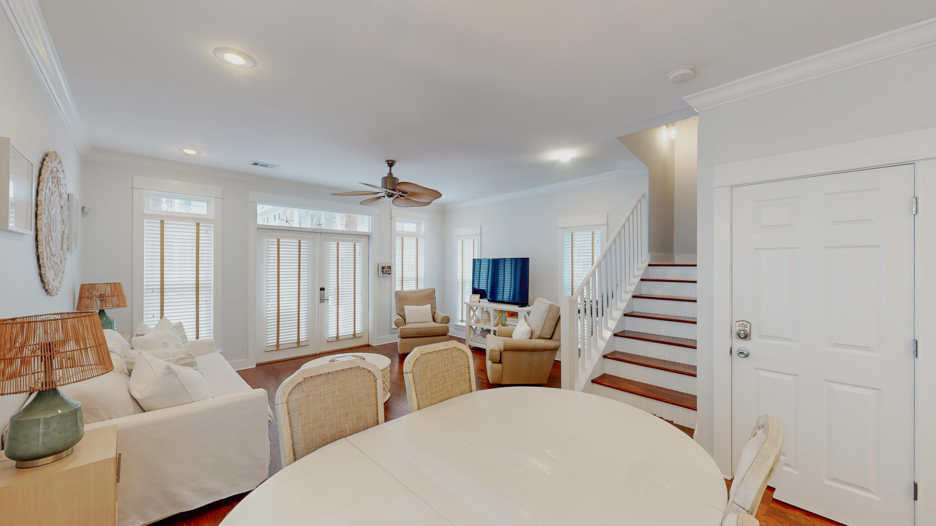 249 Beach Bike Way Inlet Beach, FL 32461 - Photo 9 of 38 a living room with furniture and a chandelier