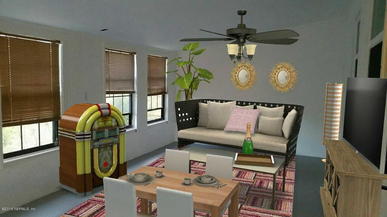748 Vecuna Road Atlantic Beach, FL 32233 - Photo 17 of 33 a living room with furniture and wooden floor