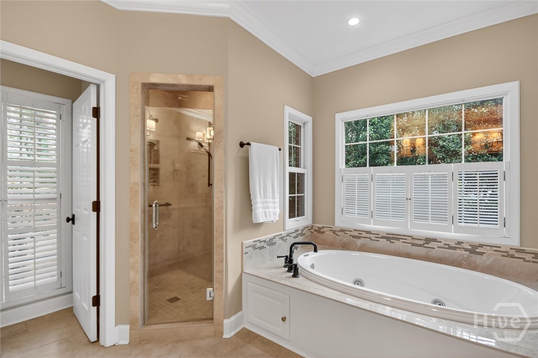 101 Red Bluff Run Rincon, GA 31326 - Photo 25 of 45 Walk in shower and jetted extra long bath tub