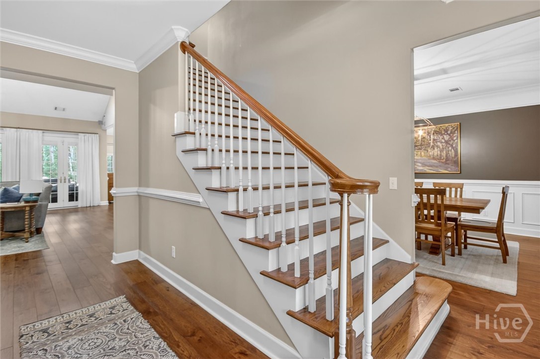 101 Red Bluff Run Rincon, GA 31326 - Photo 8 of 45 Foyer entrance with stairway wood balusters