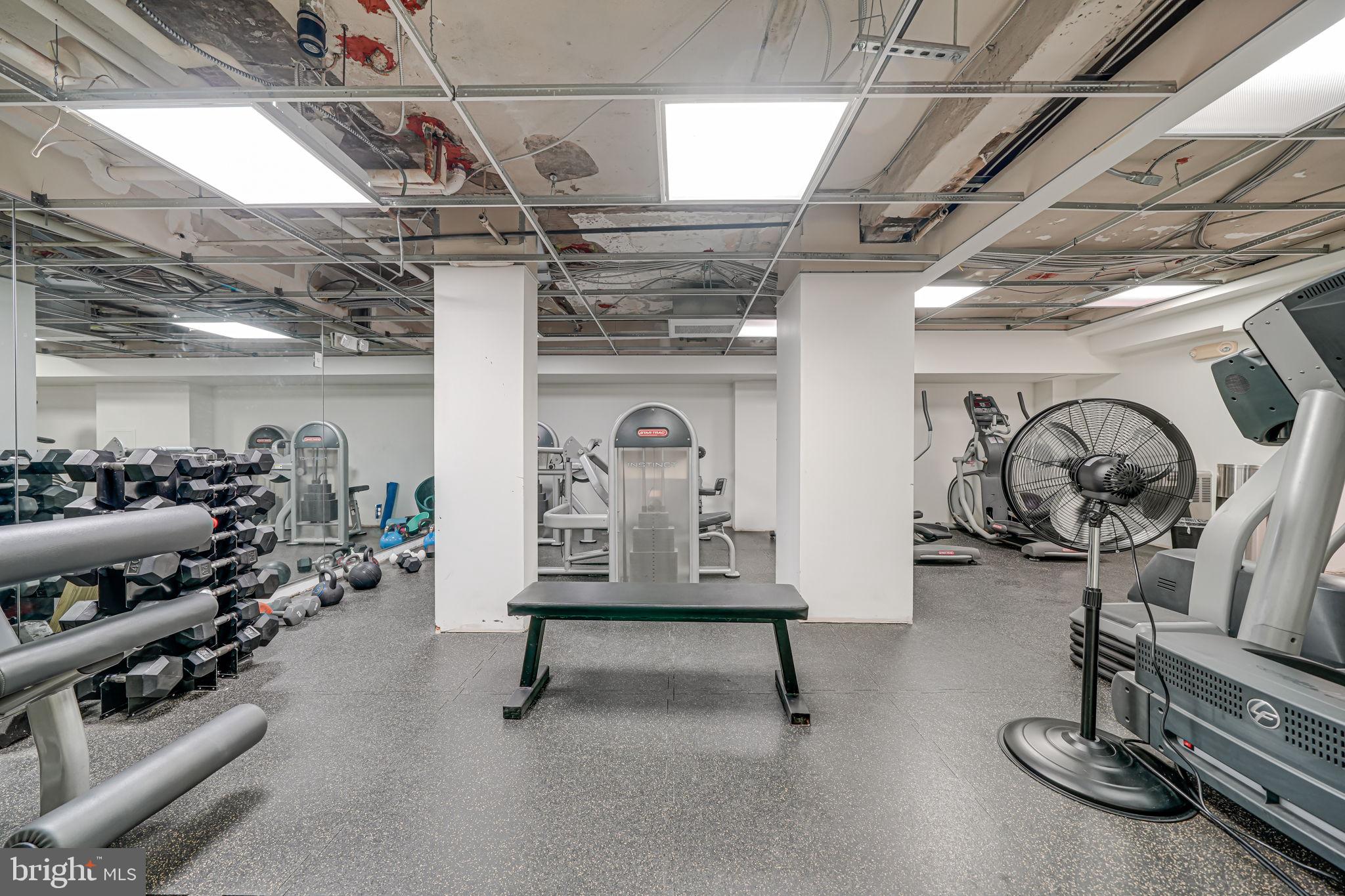 1613 Harvard Street Northwest, Unit 515 Washington, DC 20009 - Photo 35 of 53 a view of gym room with gym equipment