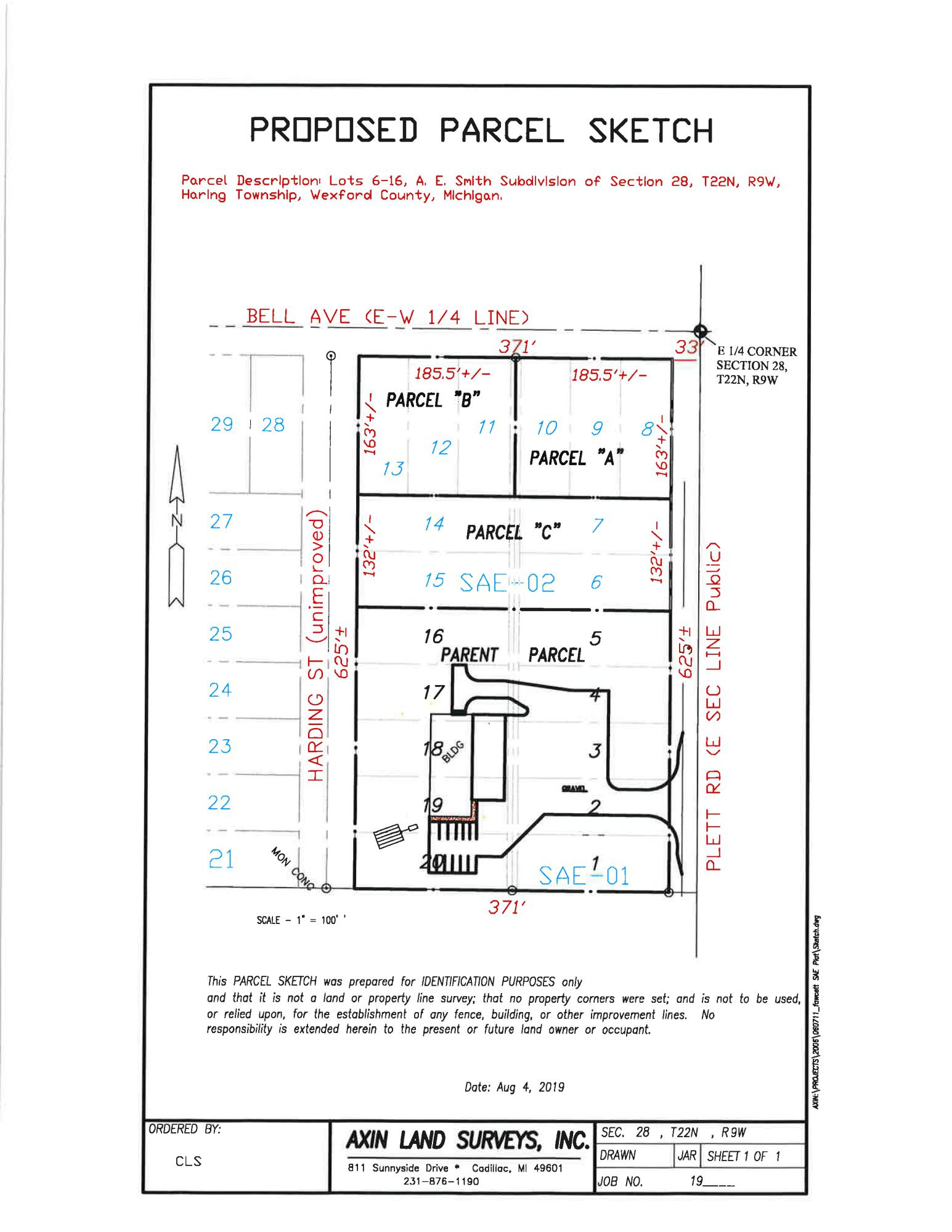 Parcel C Plett Road Cadillac, MI 49601 - Photo 11 of 11 Parcel Sketch