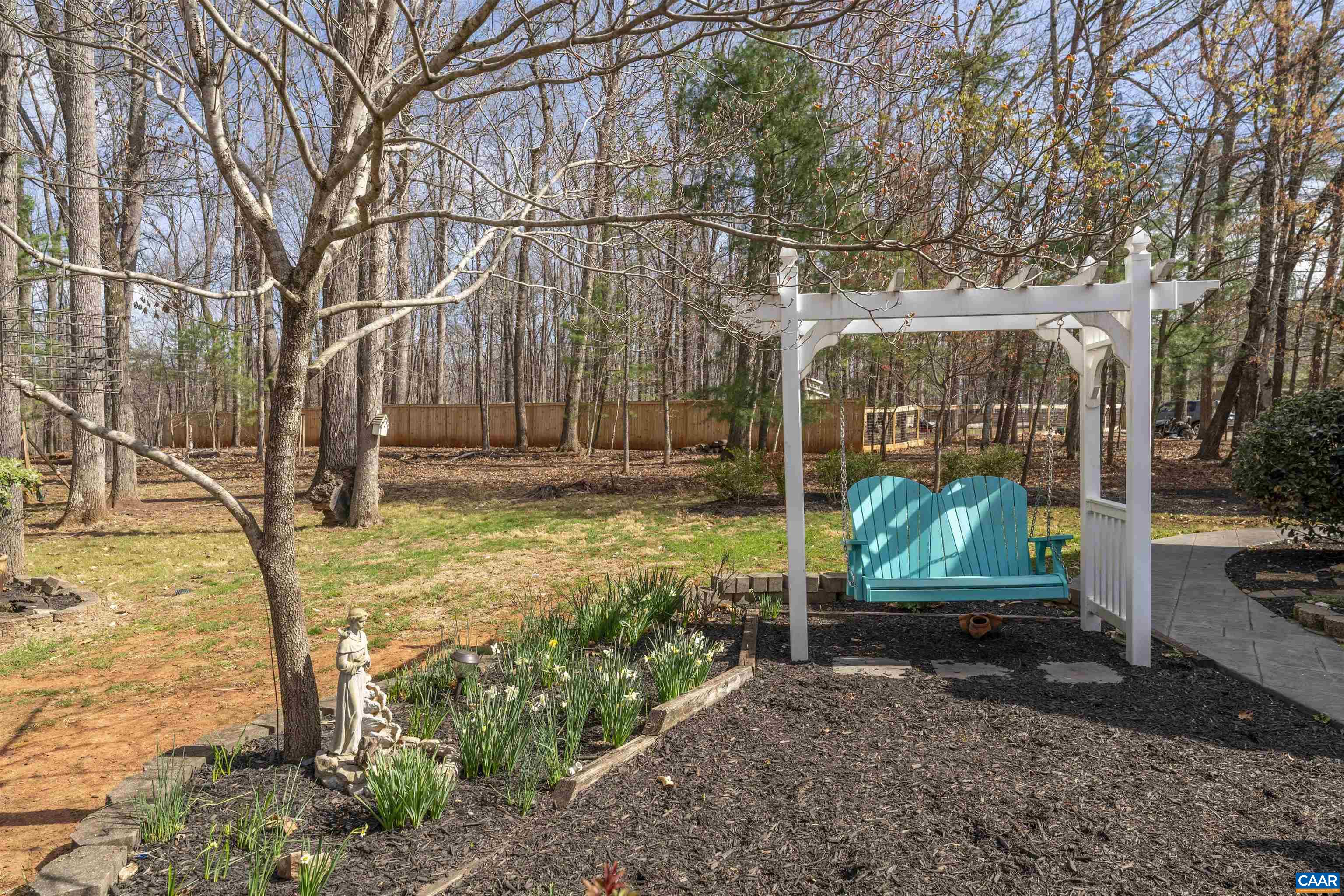 3125 Beau Mont Farm Road Charlottesville, VA 22901 - Photo 67 of 74 a view of a yard with plants and large tree