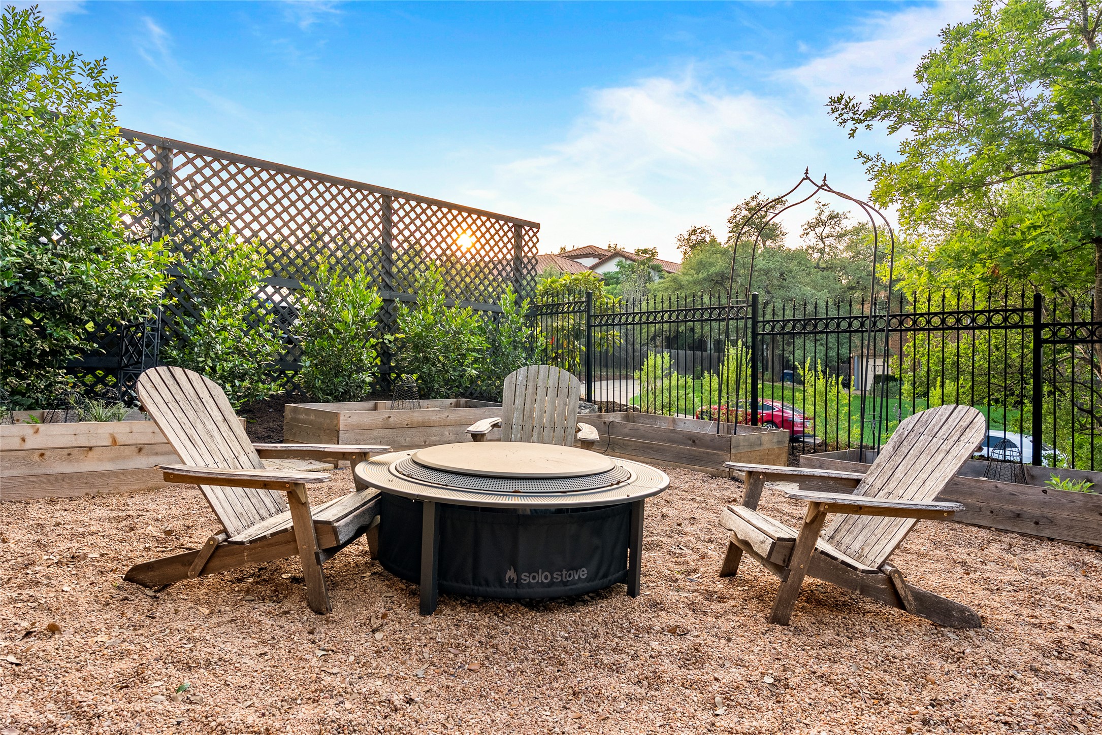 6803 Breezy Pass Austin, TX 78749 - Photo 12 of 40 a roof deck with a table and chairs