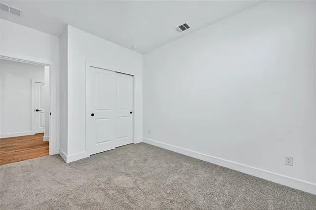 a view of small space with racks on the wall