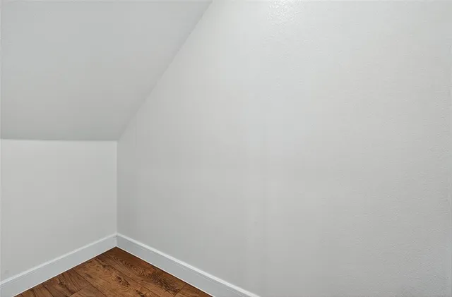 a view of room and garage