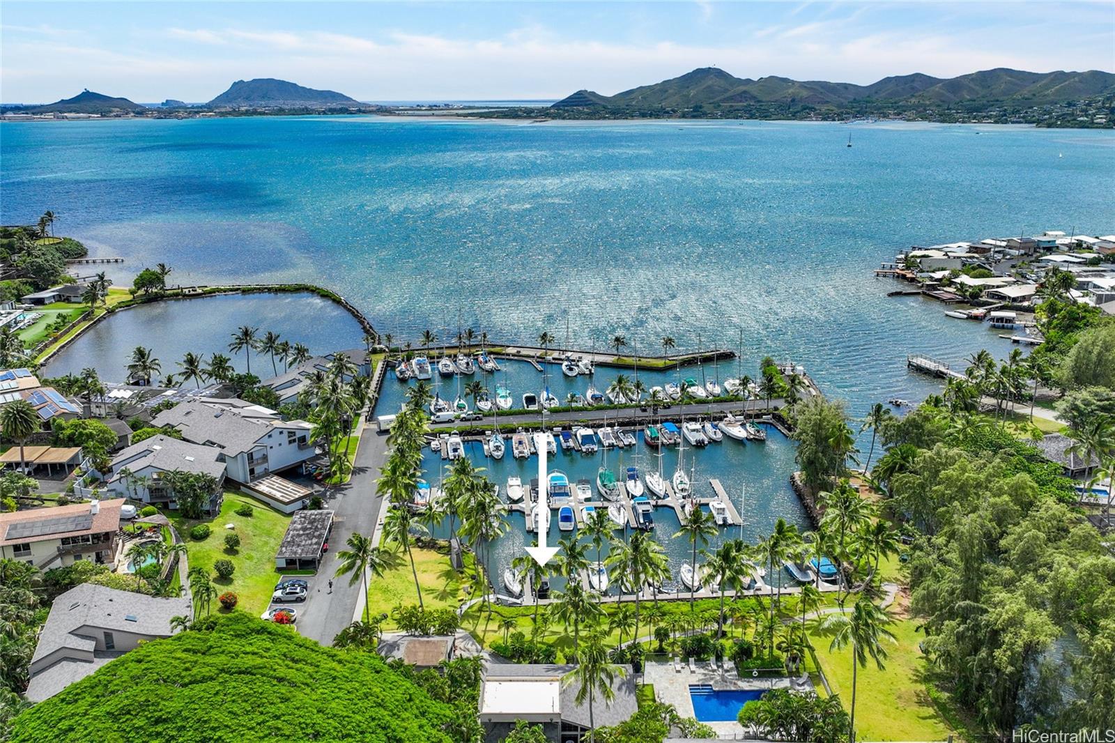 45-995 Wailele Road, Unit 29 Kaneohe, HI 96744 - Photo 2 of 25 a aerial view of a house with a lake view