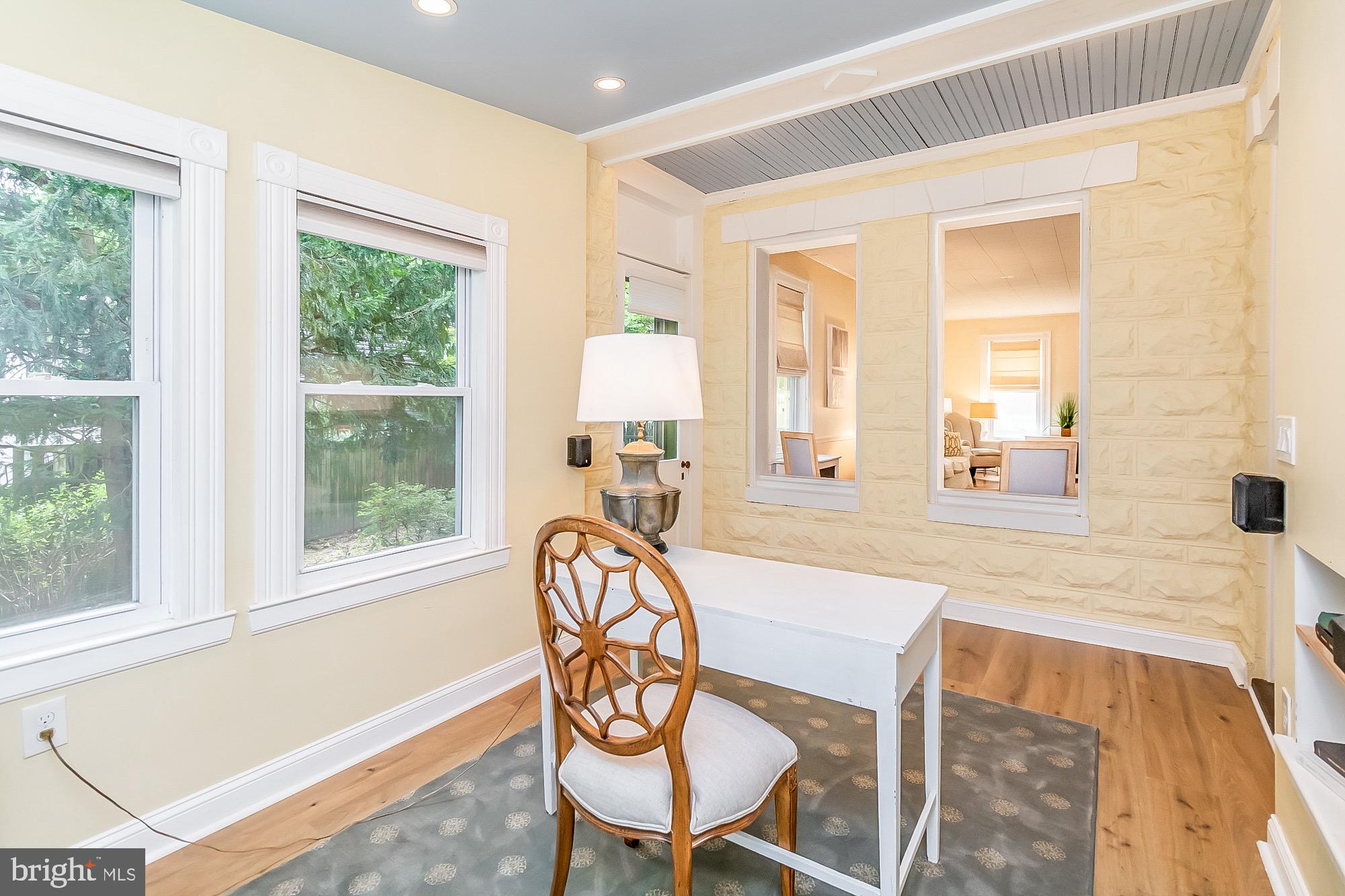 6211 Ridgeview Avenue Baltimore, MD 21206 - Photo 23 of 88 EXPOSED BLOCK WALL, & ORIGINAL WOOD PORCH CEILING