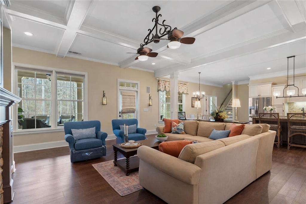 2995 Gum Creek Road Oxford, GA 30054 - Photo 16 of 51 a living room with furniture ceiling fan and a rug