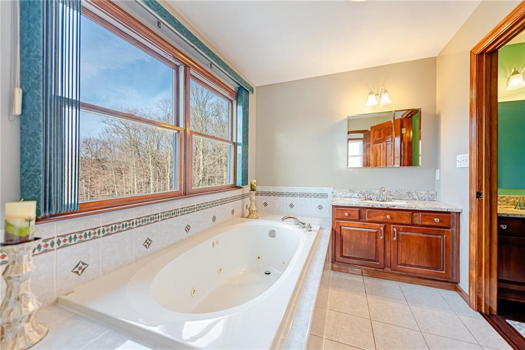 220 Tiffany Irwin, PA 15642 - Photo 19 of 39 a bathroom with a tub sink and mirror
