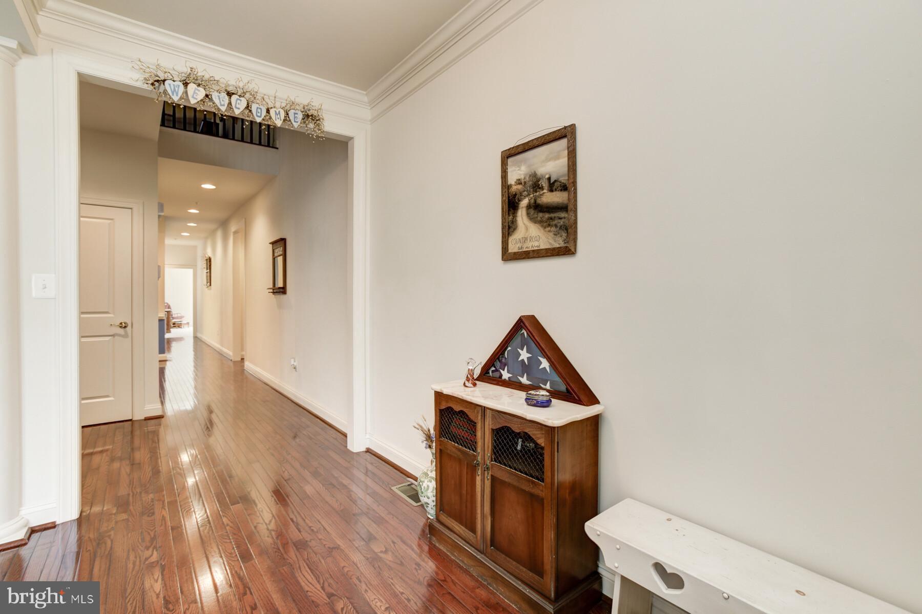 Gleaming hardwood floors