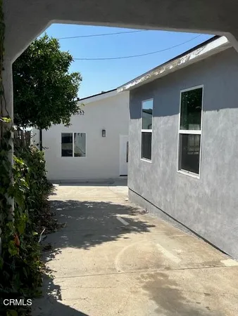 a backyard of a house