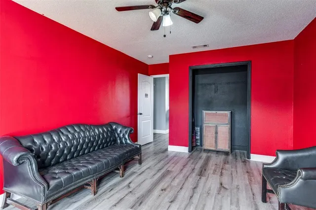 a bed room with a bed and a couch