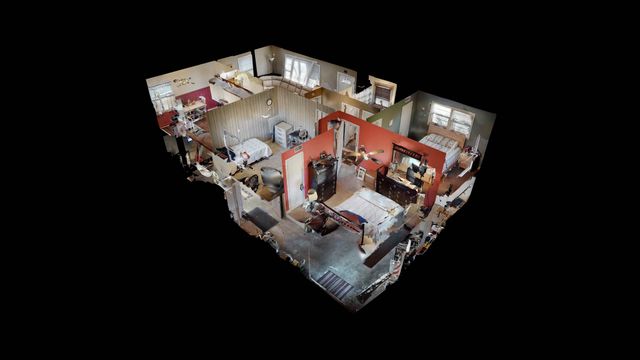 a view of water heater room with furniture