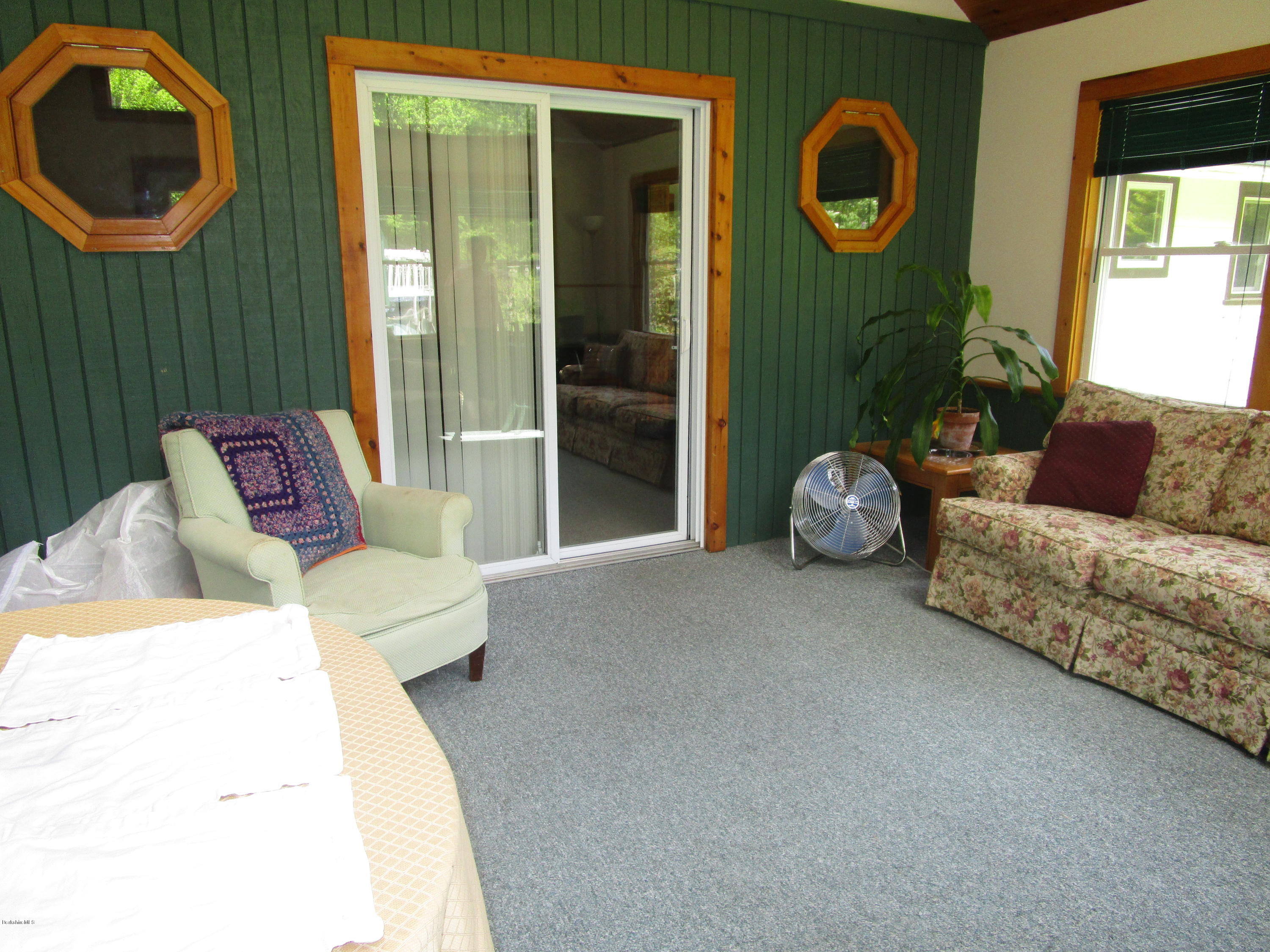 413 Clayton Road Sheffield, MA 01222 - Photo 9 of 36 Enclosed porch to pool & hot tub
