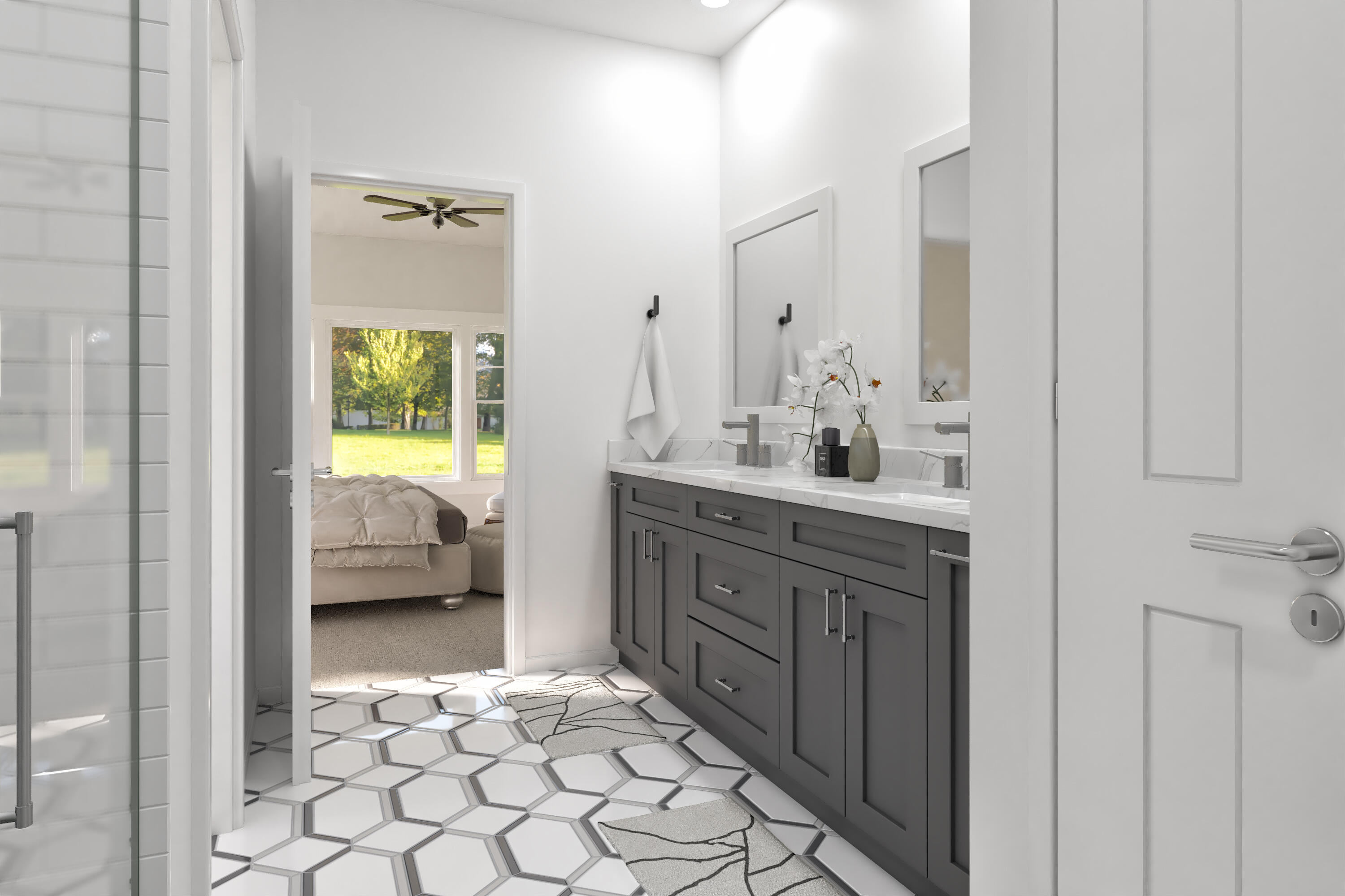 599 Pioneer Court, Unit 23 RIGHT Oconomowoc, WI 53066 - Photo 8 of 15 primary bath