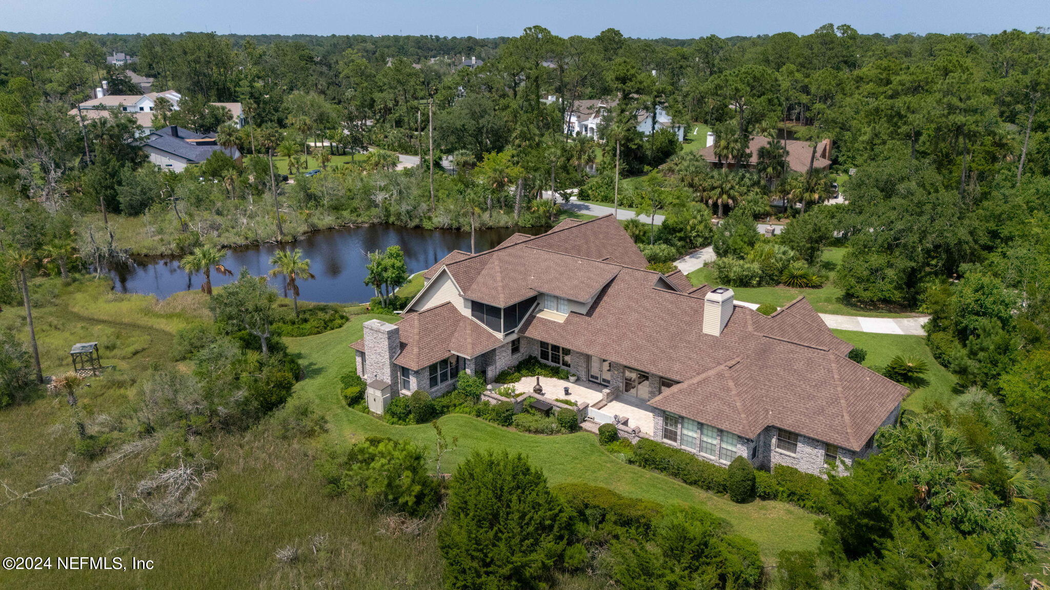 24629 Deer Trace Drive Ponte Vedra Beach, FL 32082 - Photo 19 of 45 an aerial view of a house with mountain view