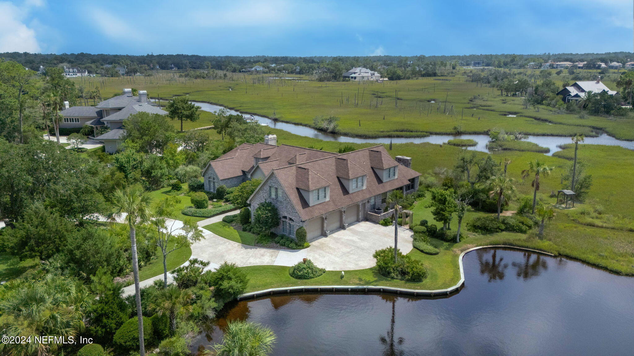 24629 Deer Trace Drive Ponte Vedra Beach, FL 32082 - Photo 25 of 45 an aerial view of a house with a lake view