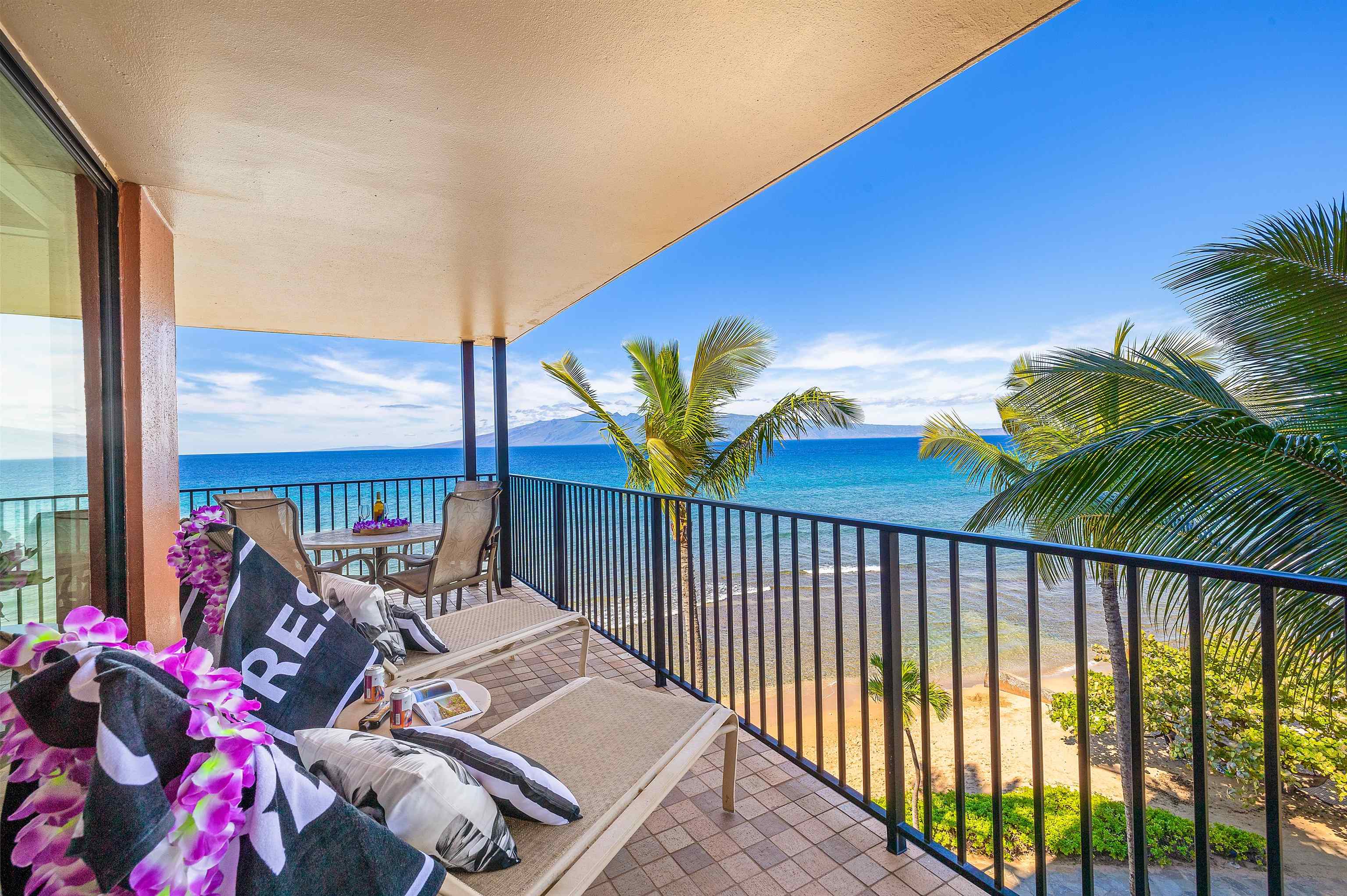 3445 Lower Honoapiilani Road, Unit 502 Lahaina, HI 96761 - Photo 4 of 50 a view of balcony with furniture