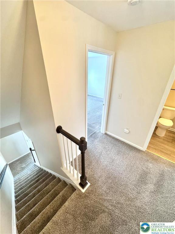 117 North Oak Street Freemansburg, PA 18017 - Photo 12 of 27 a view of a hallway with wooden floor and staircase