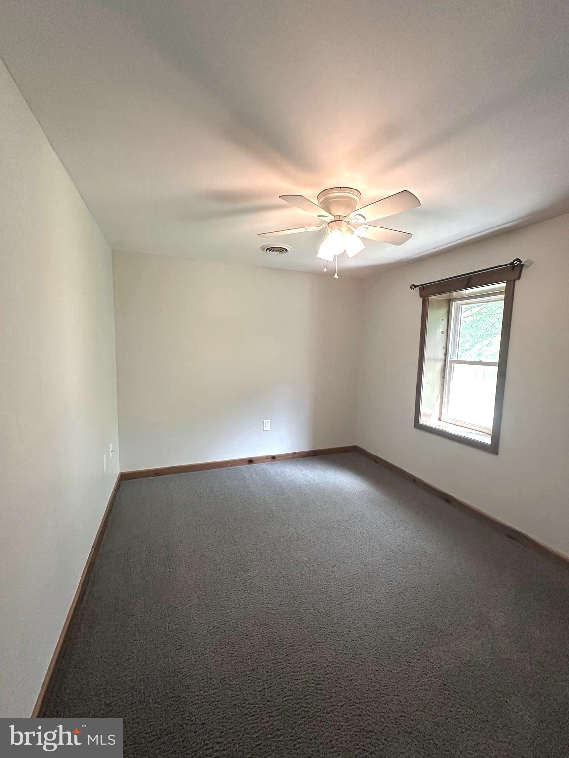 3720 Basford Road Frederick, MD 21703 - Photo 27 of 38 an empty room with a window and a ceiling fan