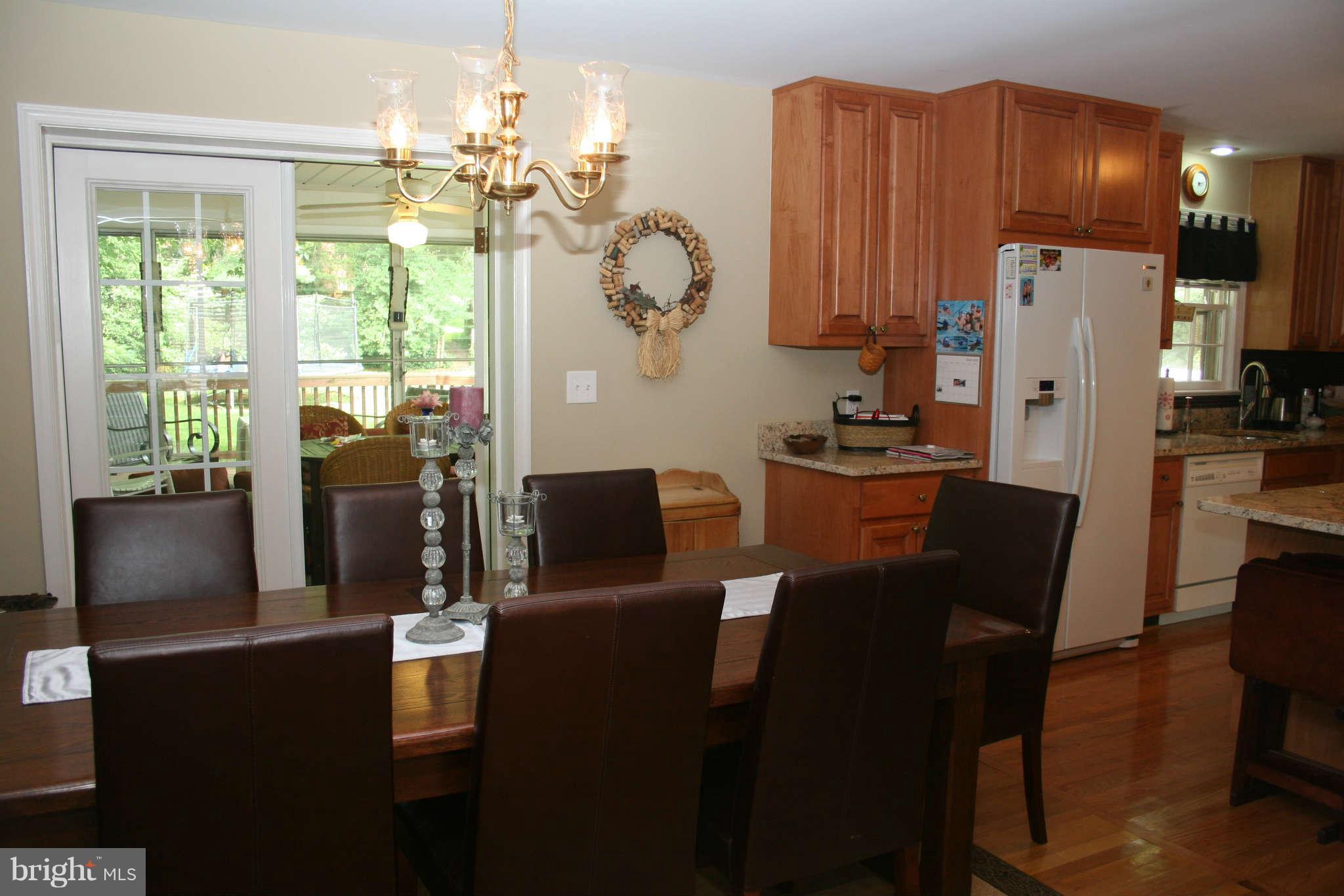 Open Concept Kitchen Flows into Dining Room