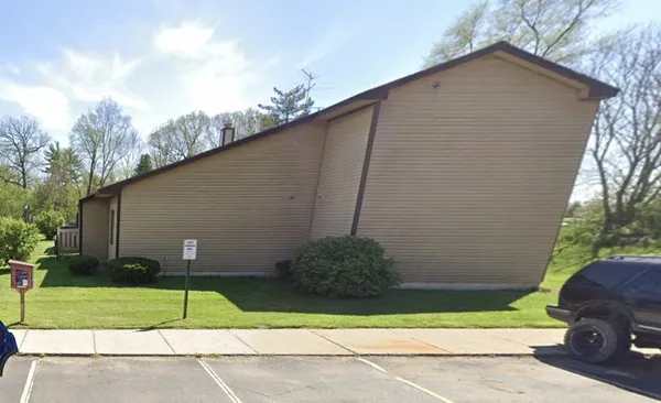 a backyard of a house